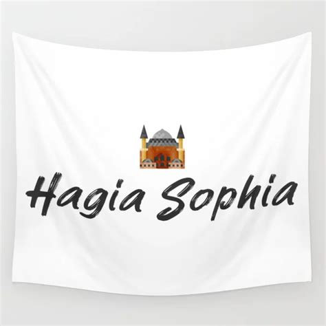 Hagia Sophia Istanbul souvenir Wall Tapestry by moondoodesign | Society6 | Hagia sophia istanbul ...