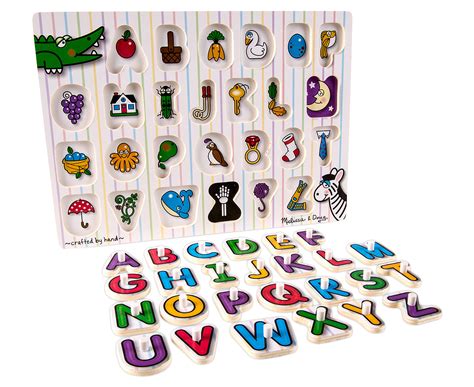 Melissa & Doug Alphabet Peg Puzzle 772032728 | eBay