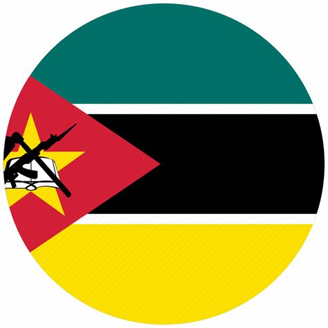 Flag of mozambique, mozambique, mozambique's circled flag, mozambique's flag icon - Download on ...