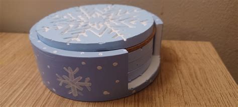 Snowflake Coaster by GluMiArts on DeviantArt