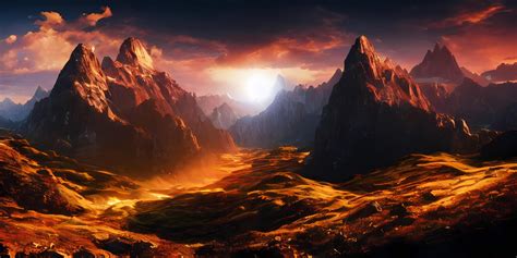 ArtStation - Epic Mountainous Landscapes Wallpaper 4k - 6 Image Package ...