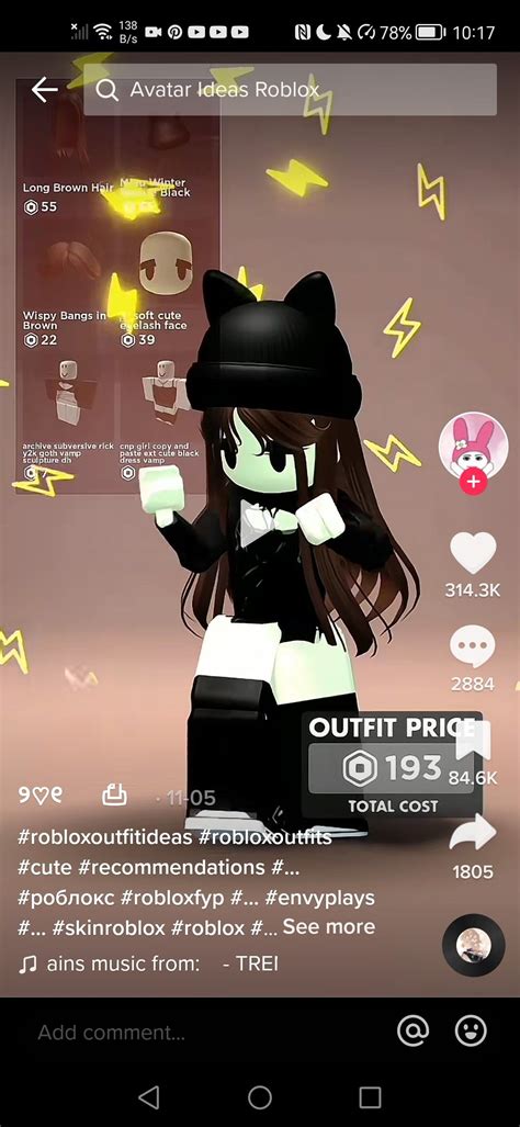 Roblox cat girl outfit idea