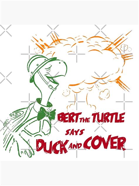 "DUCK AND COVER" Poster for Sale by Retrorockit | Redbubble