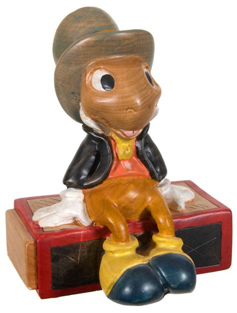 Hake's - “JIMINY CRICKET” WOOD CARVING FIGURE.