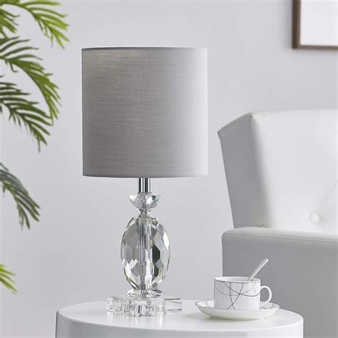 LEEZM Bedside Table Lamp for Living Room, Bedroom, Children Room Crystal Bedside Lamp Night ...