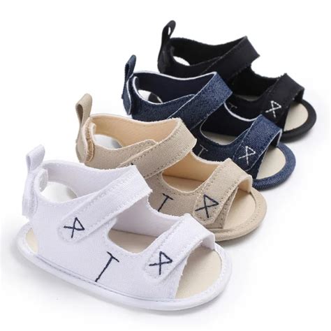 Cotton Boys Sandals Newborn Baby Shoes Cotton Soft Baby Boy Sandals ...