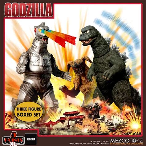 Godzilla 5 Points XL 1974 Godzilla vs Mechagodzilla King Caesar Deluxe ...