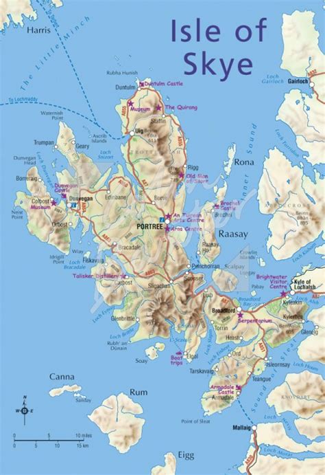 Map of Isle of Skye Postcard (V Std CB)