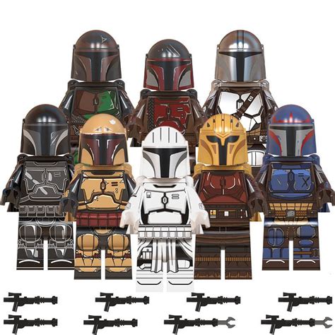 8pcs Mandalorian Minifigures