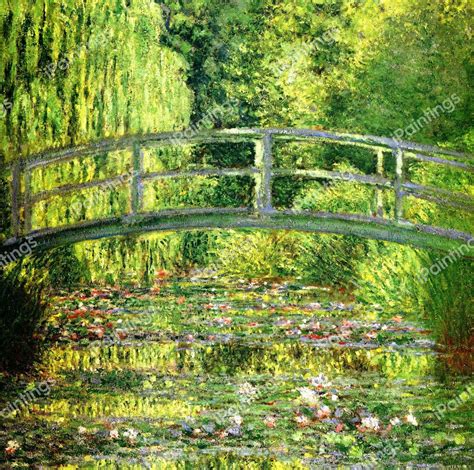 Painting Titled 'the Japanese Footbridge' By Claude Monet (1840-1926) A 359