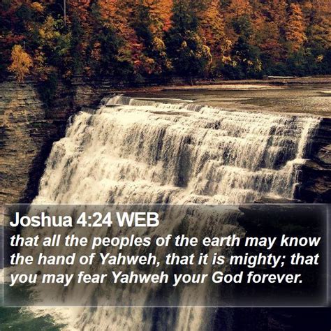 Joshua 4:24 WEB Scriptures Images