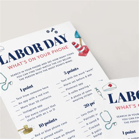 Labor Day Games Printable Fun Labor Day Game Bundle for Family - Etsy