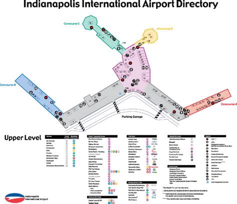 Indianapolis Airport Terminal Map – Map Of The World