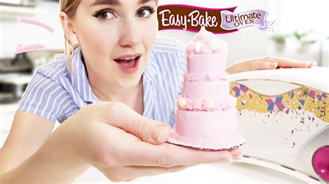 Baking A Mini Cake In An Easy Bake Oven !! - YouTube