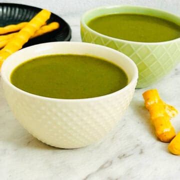 Spinach Soup / Palak Soup - Easy Indian Cookbook