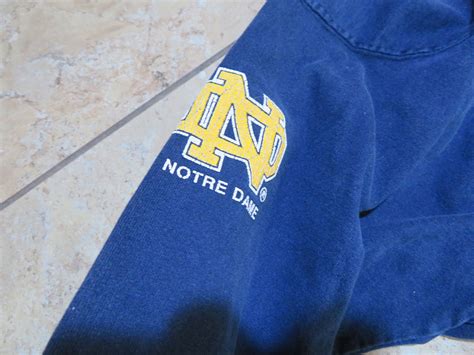 Vintage Notre Dame Football Jersey Style Heavy Shirt Pullover - Etsy