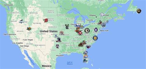 ECHL Teams Map with logos | ECHL Teams Location - FTS DLS KITS