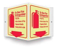 Glow Fire Extinguisher Signs - Accuform