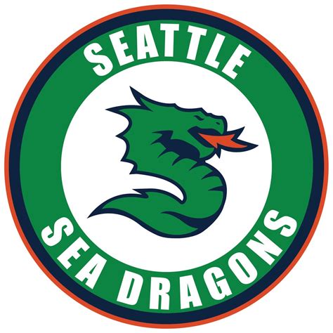 Seattle Sea Dragons CIRCLE Logo NEW XFL Vinyl Decal / Sticker - Etsy