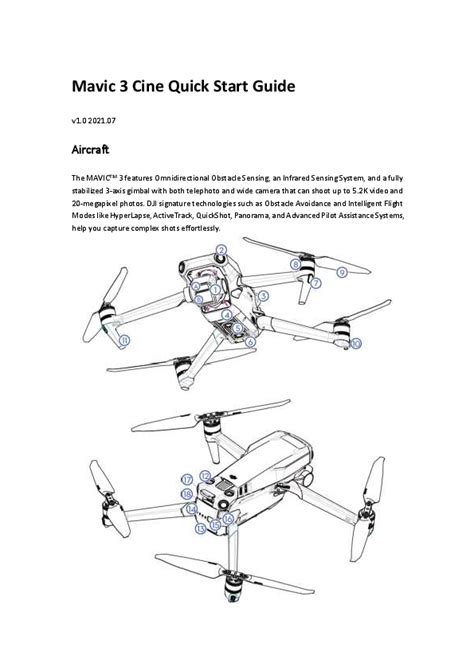 DJI Mavic 3 Cine Manual: Omnidirectional Obstacle Sensing and ...