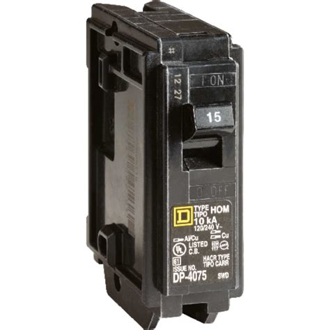 Square D HomeLine 15 amps Plug In Single Pole Circuit Breaker - Ace Hardware