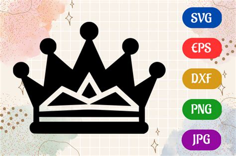 Crown | Black and White Logo Vector Art Graphic by Creative Oasis · Creative Fabrica