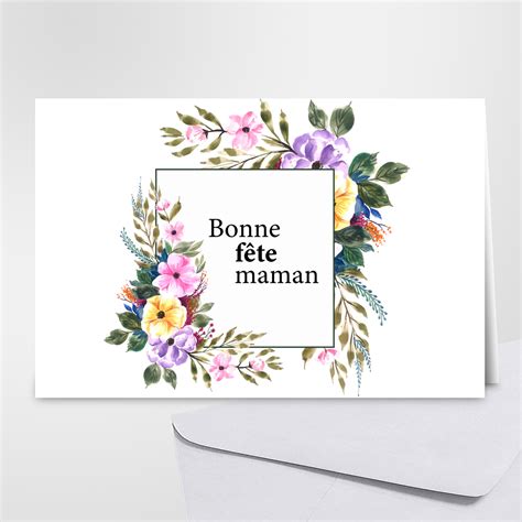 Carte de fête des mères bonne fête maman