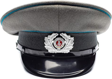 Amazon.com: Original East German NVA Army Visor Cap Military Peaked hat Germany Officer Issue ...