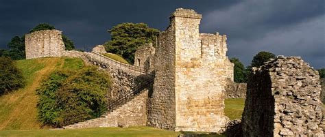 General View of Pickering Castle Whitby England, North Yorkshire ...