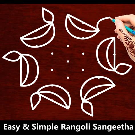 Easy Diwali Diya Rangoli Designs | Beautiful Deepam Kolam Muggu Deepavali | Top Rangoli Art ...