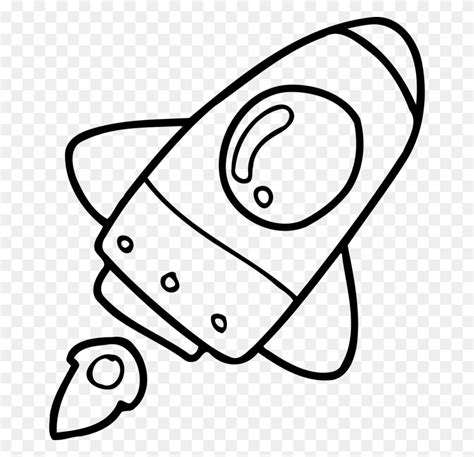 Rocket Ship Outline Free Download Clip Art - Rocket Black And White Clipart - FlyClipart