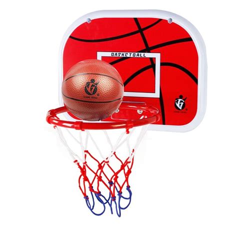 Indoor Adjustable Hanging Basketball Netball Hoop Basketball Box Mini ...