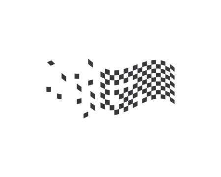 Checkered Flag Logo Design Template For Racing Companies Vector, Identity, Logo, Automobile PNG ...