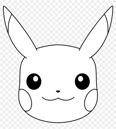 Pikachu Clipart Black And White