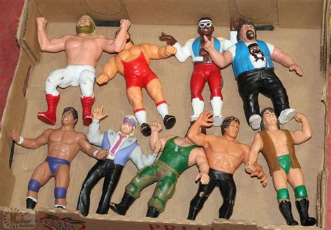 LOT OF 1980'S WWF 8" WRESTLING FIGURES BY LJN