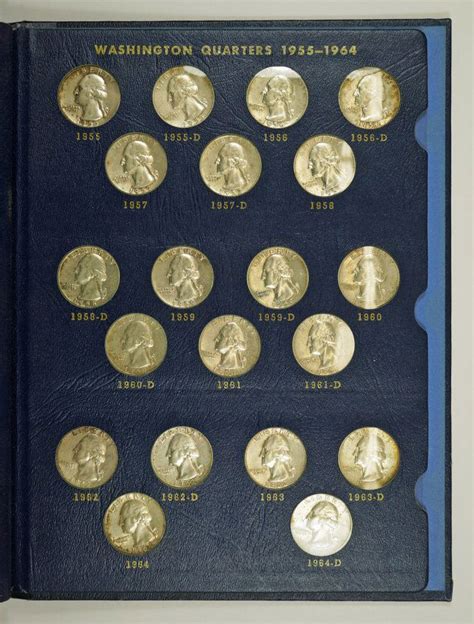 Washington Quarters, Complete Set 1932-1964 Correctly : Lot 260