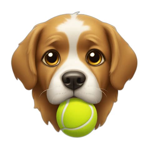 groenendael dog carrying ball | AI Emoji Generator
