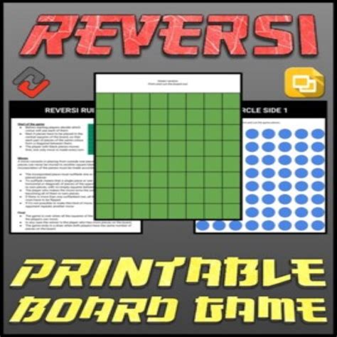 Reversi Printable Board Game (Editable Google Slides) • Teacha!