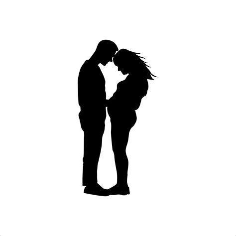 hugging couple silhouette vector design 21741848 Vector Art at Vecteezy