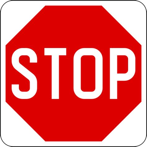 Image: Singapore Road Signs - Regulatory Sign - Stop Sign