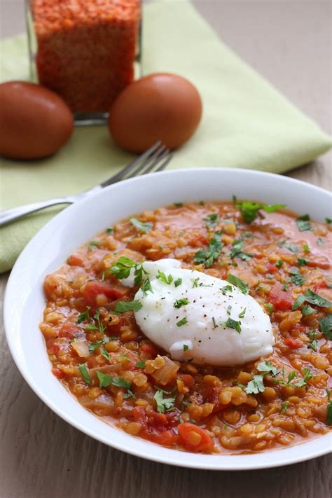 Poached Egg on Spicy Lentils Recipe from The Healthy Slow Cooker | Fake ...