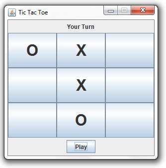 Algorithms and Java Technology: Tic Tac Toe Game (Swing,Java)