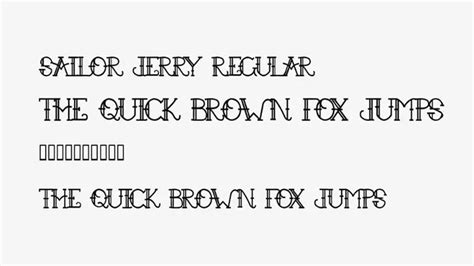 Sailor Jerry Font Free Download - Fonts Tera