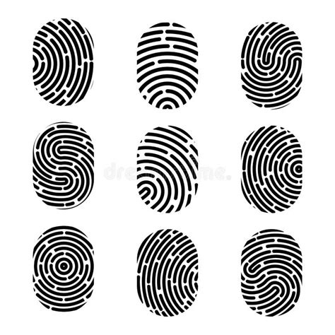 Creative Illustration of Fingerprint. Art Design Finger Print. Security ...