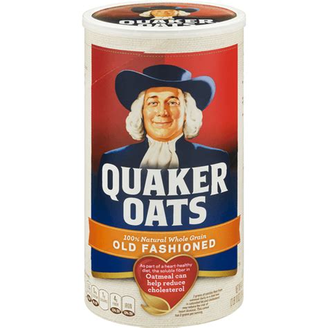 Quaker Oats Oats, 100% Whole Grain, Old Fashioned 42 oz | Oatmeal & Hot Cereal | Chief Markets