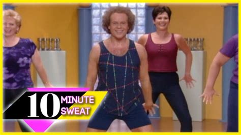 10 Minute Sweat w/ Richard Simmons - Part 1 Workout | Richard simmons, Simmons, Workout