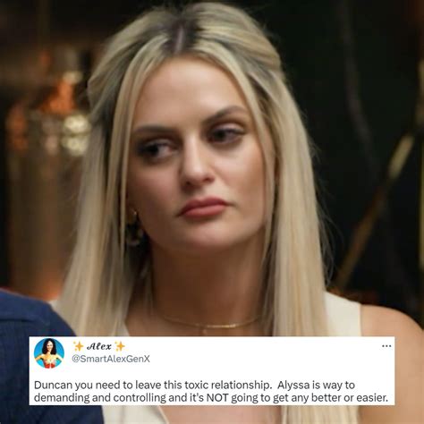 MAFS’ Alyssa Cops Backlash Following ‘Toxic’ Response - POPSUGAR Australia