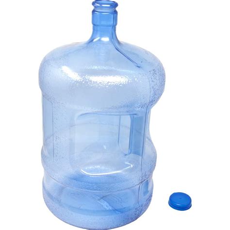 BPA-Free Reusable Plastic Water Bottle 5 Gallon Jug Container with Cap ...