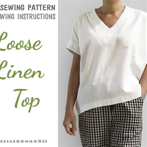 Linen Top - Etsy