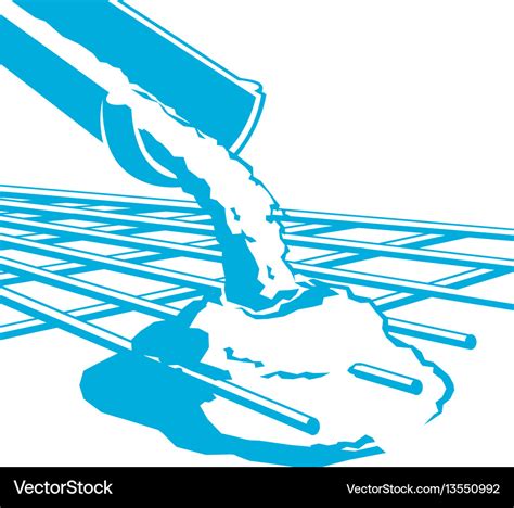 Pouring concrete icon Royalty Free Vector Image